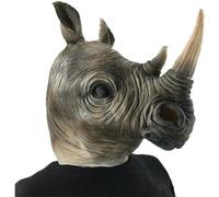 SLJYM Latex Realistic Animal Dolphin Seal Otter Alligator Beaver Fish Fancy Dress Mask