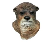 SLJYM Latex Realistic Animal Dolphin Seal Otter Alligator Beaver Fish Fancy Dress Mask
