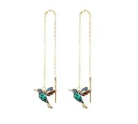 SLJYM Luxury Women Zircon Crystal Pearls Long Tassel Butterfly Earrings Stud Dangle Jewelry Gifts