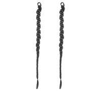 SLJYM Natural Fake Ponytail Extension Two Piece Set Long Twisted Boxing Ponytail Chignon Tail Crochet Braid Hair & Rubber