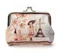 SLJYM Small Wallet Women Mini Printing Coin Purses Hasp Cash Card Handbags Clutch Money Change Bag Famous Van Gogh Printing