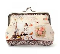 SLJYM Small Wallet Women Mini Printing Coin Purses Hasp Cash Card Handbags Clutch Money Change Bag Famous Van Gogh Printing