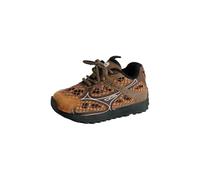 SLJYM Summer Boys Girl Sports Running Shoes Baby Toddler Kid Breathable Orbit Metallic Sneaker Casual Fashion Tenis Shoe Brown