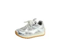 SLJYM Summer Boys Girl Sports Running Shoes Baby Toddler Kid Breathable Orbit Metallic Sneaker Casual Fashion Tenis Shoe Silver