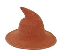 SLJYM Vintage Halloween Witch Woolen Long Point Hat Women Halloween Party Hat Magical Hat Festival Party Decoration
