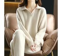 SLJYM Women's Cashmere Trousers Suit, Pullover Sweater, Wide Leg Pants, Female Knitted Woolen Sweaters Sets 4XL Autumn Winter