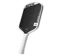 SLK by Selkirk ERA Power Pickleball Paddle | Raw Carbon + Fiberglass Face for Power & Spin | Engineered with Dynamic Fusion Core | Designed for Aggressive Players | Elongated White