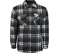 SLK Kentex Online Mens Padded Shirt Polar Fleece Lined Thick Work Shirts Winter Warm (Medium, Design - 2)