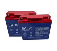 SLK Platinum Mobility Scooter GEL Battery Pair of 2 x 12v 22ah Reliable And long Lasting Replacement Batteries For Electric Scooters And Wheelchairs