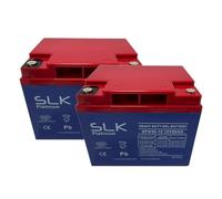 SLK Platinum Mobility Scooter GEL Battery Pair of 2 x 12v 50ah Reliable And long Lasting Replacement Batteries For Electric Scooters And Wheelchairs