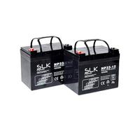 SLK Power Mobility Scooter AGM Battery Pair of 2 x 12v 33ah Reliable And long Lasting Replacement Batteries For Electric Scooters And Wheelchairs
