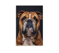 SLKJYX Modern Art Bulldog Portrait A Stylish Home Decor Piece Wall Art Mural Modern Decoration Hanging Art Poster 16x24inch(40x60cm)