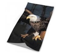 SLKMHFT 3D Bald Eagle Printed Neck Gaiter Windproof Neck Mask Face Cover Scarf for Ski Motorcycle Cycling Outdoor Sports, 3d Bald Eagle, 19.6 x 9.84 inches