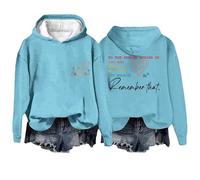 Sllowwa Women's Oversized Hoodie To The Person Behind Me Dear You Are Amazing Enough Unisex Long Sleeve Sweatshirt Aesthetic (001 Light Blue, XXXL)
