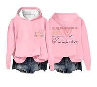 Sllowwa Women's Oversized Hoodie To The Person Behind Me Dear You Are Amazing Enough Unisex Long Sleeve Sweatshirt Aesthetic Pullover (001 Pink, XXXXL)