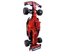 SLM Design Wall Mount Compatible with LEGO F1 Technic Ferrari SF-24 Car (42207) - Floating Display Bracket, Black, Made in UK (Vertical Display Mount)