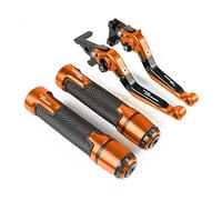 SLMPXSGH for Yamaha Tracer 700GT 2015 2016 2017 2018 2019 2020 Motorcycle Brake Clutch Levers Handlebar Handle Grip(Orange)