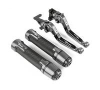 SLMPXSGH for Yamaha Tracer 700GT 2015 2016 2017 2018 2019 2020 Motorcycle Brake Clutch Levers Handlebar Handle Grip(Titanium)