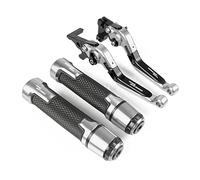 SLMPXSGH for Yamaha Tracer 700GT 2015 2016 2017 2018 2019 2020 Motorcycle Brake Clutch Levers Handlebar Handle Grip(Silver)