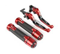 SLMPXSGH for Yamaha Tracer 700GT 2015 2016 2017 2018 2019 2020 Motorcycle Brake Clutch Levers Handlebar Handle Grip(Red)