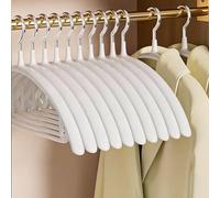 SLMT Sweater Hangers No Shoulder Bump Metal Coat Hangers Non Slip Clothes Hangers for Closet (20 Pack)