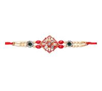 SLNDOKTG Rakhi for Brother Bhaiya Bhabhi Raksha Bandhan Rakhi Thread Rakhi Bracelet, Indian Festive Rakshabandhan Bro Bracelet Thread Rakdi Rakhee Set of 1
