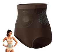 SLNLUYK Pauraju Moringa 4-in-1 Micro-Particle Sculpting Fat-Burn Shorts, Pauraju Yoga Pants, Fat Burning Sculpting Shorts, Seamless High-Waisted Shapewear Tummy Control Pants for Women Coffee