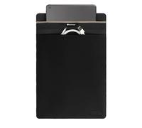 SLNT Faraday Bag Tablet Sleeve with Silent Pocket - Leather or Waterproof Nylon, Signal Blocking Device Shielding for iPad, Samsung Galaxy Tab, Most Tablets, Travel, Privacy (Black Nylon, X-Large)