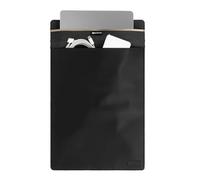 SLNT Weatherproof Nylon Faraday Bag with Silent Pocket - Signal Blocking Device Vertical Sleeve for 13 inch and 15 inch Laptops and Tablets - Provides Instant Protection (Black Nylon, 15 in)