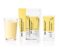 Slo Milkshake Pre Thickened Nutrition Nutri Drink for Dysphagia 23g Protein 398 kcal IDDSI Level 1 Level 2 Level 3 High Protein Shake Build Up Natural Banana Flavour x 14 Sachets - IDDSI Level 2