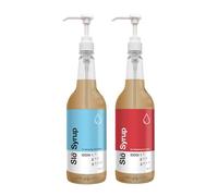 Slo Syrup Liquid Thickener for Dysphagia Friendly Drinks, Twin Pack 2 x 1 Litre Bottle with Pump. Each bottle thickens up to 200 drinks.
