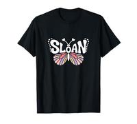 Sloan Butterfly - Personalized Cute Name Word Art T-Shirt