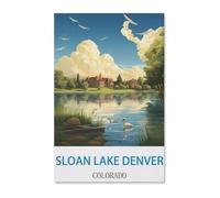 Sloan Lake Denver Colorado，Jigsaws Puzzles 1000 Pieces Classic Jigsaws Educational Games Toys，Best Gift for Adults and Kids50x70cm-Y65