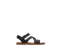 Women's TOMS Sloane 100% Cow Women's Black Sandals - Size: 6