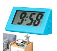 Sloane Small Digital Clock - No Tick Electric Alarm Desk Clock | With Button Battery LCD Portable Car Alarm Digital Clock For Children Bedside Desk