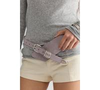 Sloane Suede Belt at Free People in Clam Grey, Size: S-M/P-M - female
