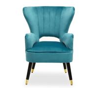 sloane velvet upholstered armchair in green