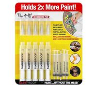 Slobproof Paint It! Decorating Pen, Refillable Paint Pens, Fine Tip, Home, Hobbies, Crafting, Scrapbooking, Fills with Chalk, Glitter, & Metallic Paints, Works on Wood, Fabric, Metal, Pack of 5