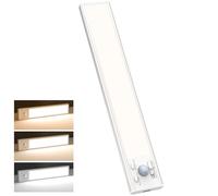 slochi Rechargeable Under Cabinet Kitchen Lights,3-Color&Dimmable,3 Modes,Motion Sensor, Magnetic&Stick Easy Installation LED Cupboard Lights for Counter Wardrobe Shelf Closet-1 Pack(20cm)
