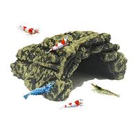 SLOCME Aquarium Betta Shrimp Cave Decorations - Resin Comfortable Hideout Shelter or Betta And Shrimp,Soft-Textured Smooth Edges & Spacious Hideout For Betta Fish To Rest And Breed