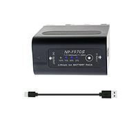 SLODA NP-F970S Replacement Battery for Digital Video Compatible with Sony Camera NP-F970 NP-F980 NP-F960 NP-F930 NP-F950 Type-C Dual DC port (9900mAh 1 pack)
