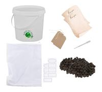 Sloe Gin and Sloe Port Kit, Includes Bucket with Recipes, Liqueur Making for Beginners