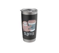 Sloffee Sloth Coffee Slow Barista Fun Coffee Lover Design Stainless Steel Insulated Tumbler
