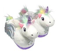 Sloffies Close Up Pegasus Slippers One Size Children Size 29-36 Glitter Wings Unicorn Lilac Washable at 30 °C, White Lilac, 29/34 EU Weit