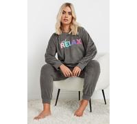 Slogan Lounge Set Yours Grey 26-28