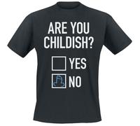 Slogans Are you childish T-Shirt black M