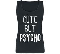 Slogans Cute But Psycho Top black XXL