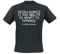 Slogans Intelligence Is The Ability To Adapt To Change T-Shirt black 5XL