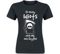 Slogans So Many Idiots And Only One Scythe T-Shirt black M