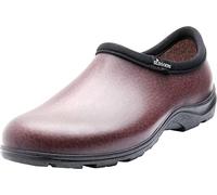 Sloggers Original Waterproof Work Shoe for Men - Outdoor Slip-On Rain and Durable Garden Footwear Made in The USA with Premium Comfort Support Insole, Leather Print Brown - Size 11